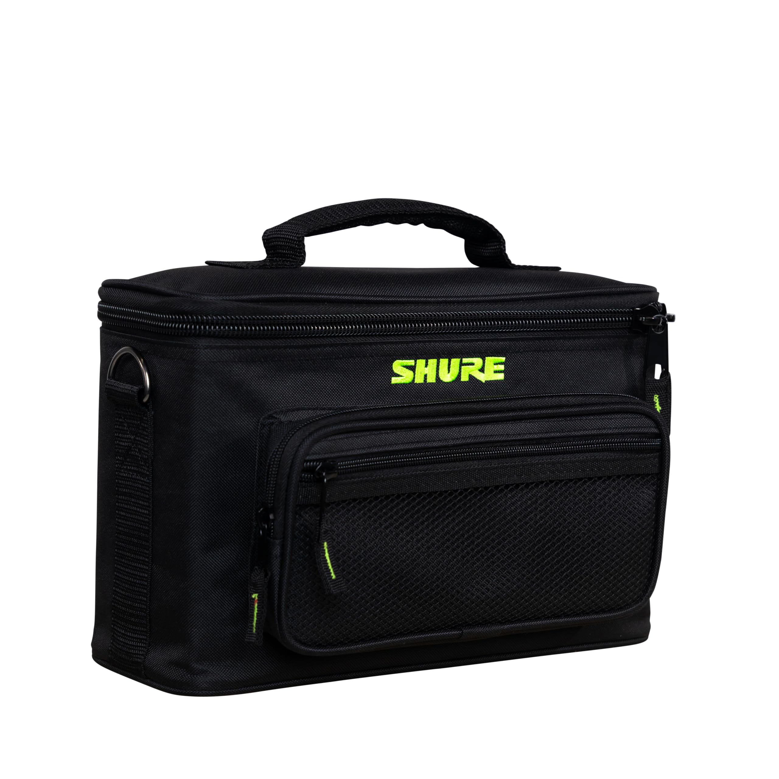 Shure by Gator Padded Microphone Bag - Holds 4 Mics, Durable Storage Case for Shure SM58 & Other Microphones (SH-MICBAG04) - Perfect for Live Performances, Studio Recording & Travel Protection