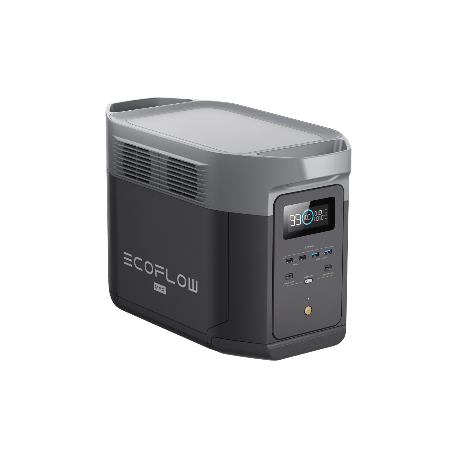 EcoFlow DELTA 2 Max Portable Power Station 2000W | 2048Wh Solar Generator for Home Backup, Camping & Outdoor Adventures | Fast Charging, Quiet & Eco-Friendly Power Supply