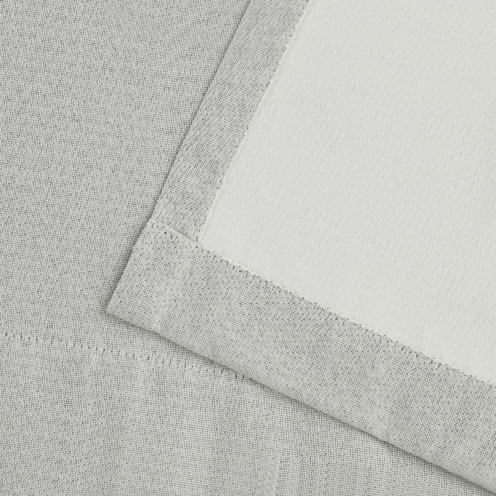 Linen Pattern Blackout Curtains Set of 2 - 42 Inch Washable Thermal Insulated Window Drapes for Bedroom & Living Room - Light Blocking Room Darkening Curtain Panels for Better Sleep & Privacy