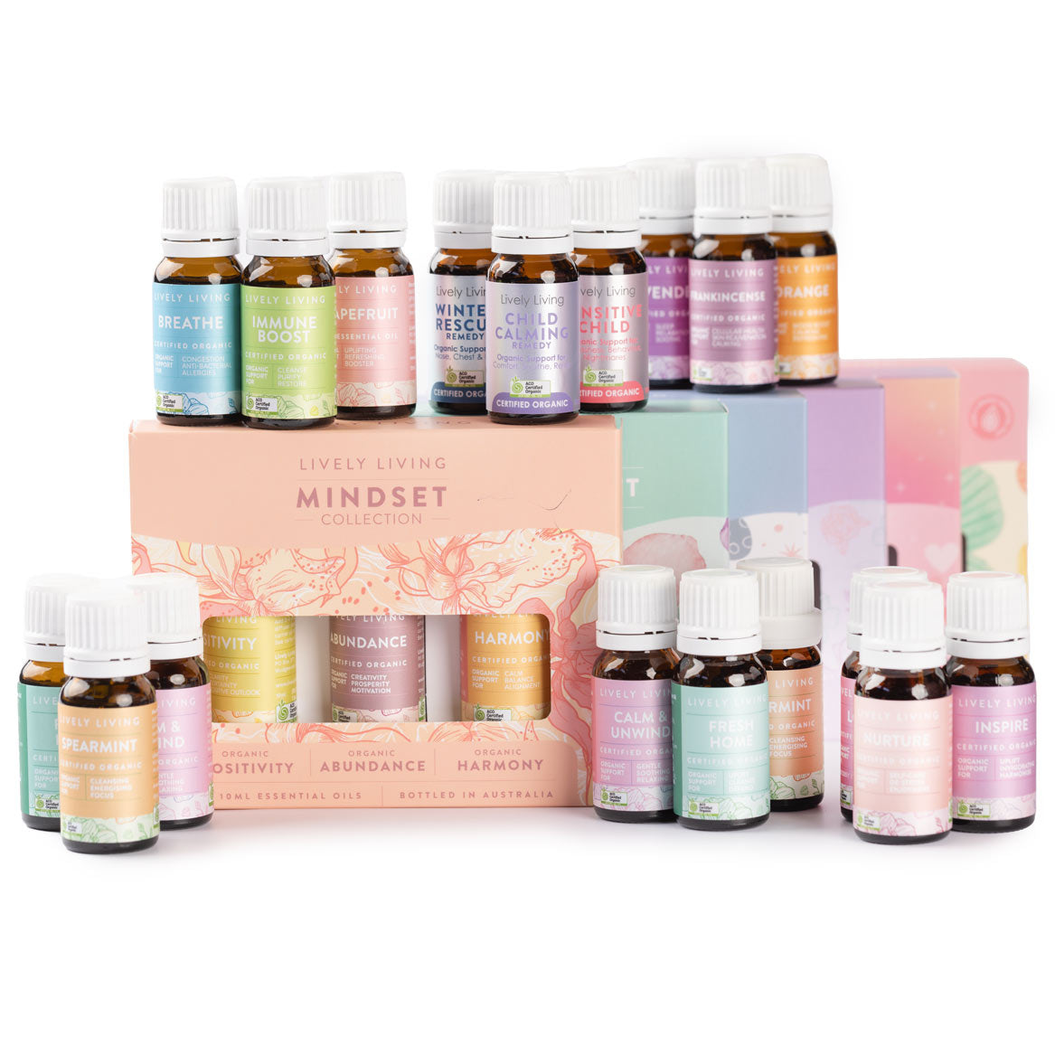 18 Essential Oils Tranquil Treasures Trio Set - Relaxation & Aromatherapy Gift Set for Stress Relief, Meditation & Home Spa