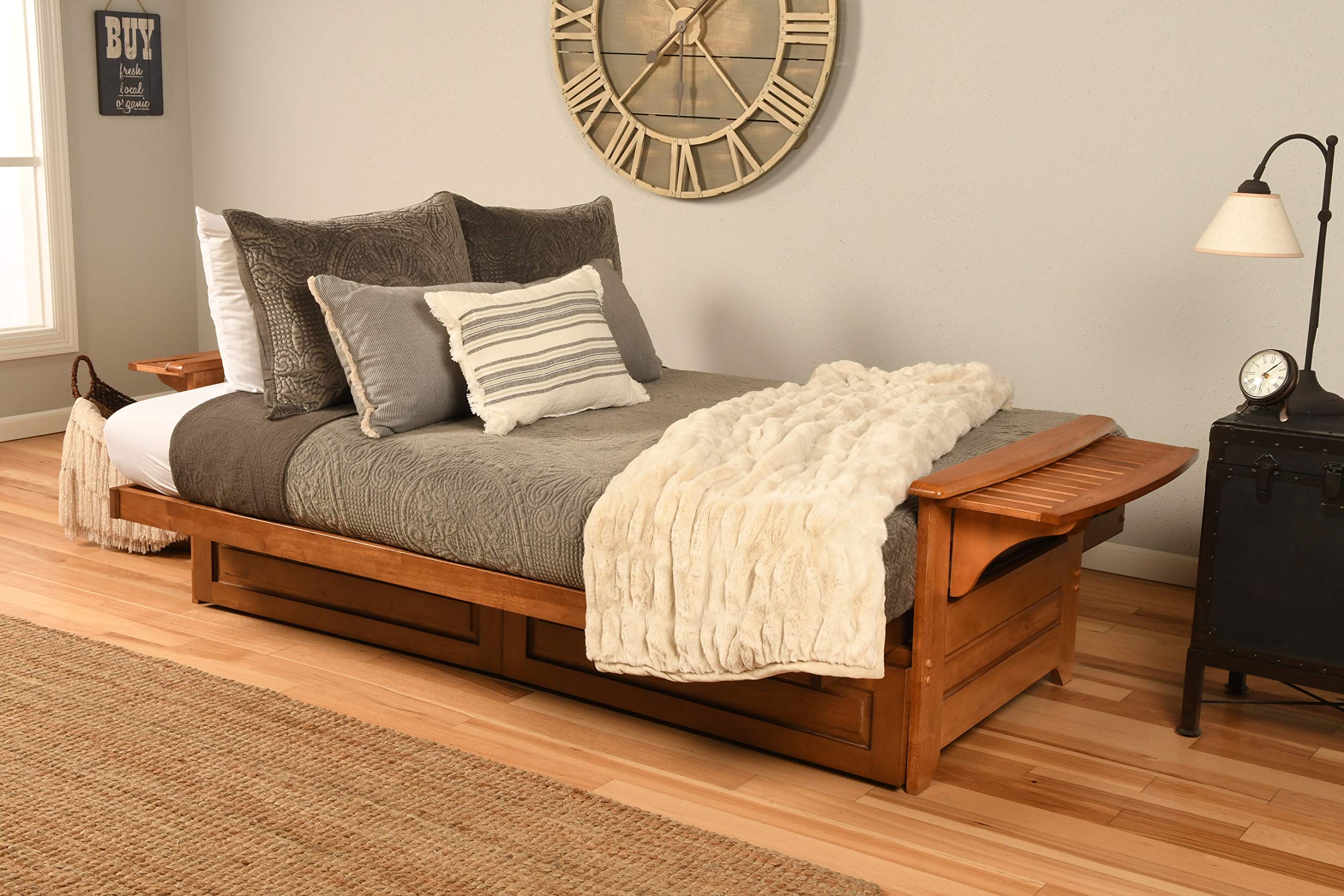 Kodiak Full Size Futon Set - Convertible Sofa Bed with Mattress for Living Room, Guest Room & Small Spaces | Comfortable & Space-Saving Furniture