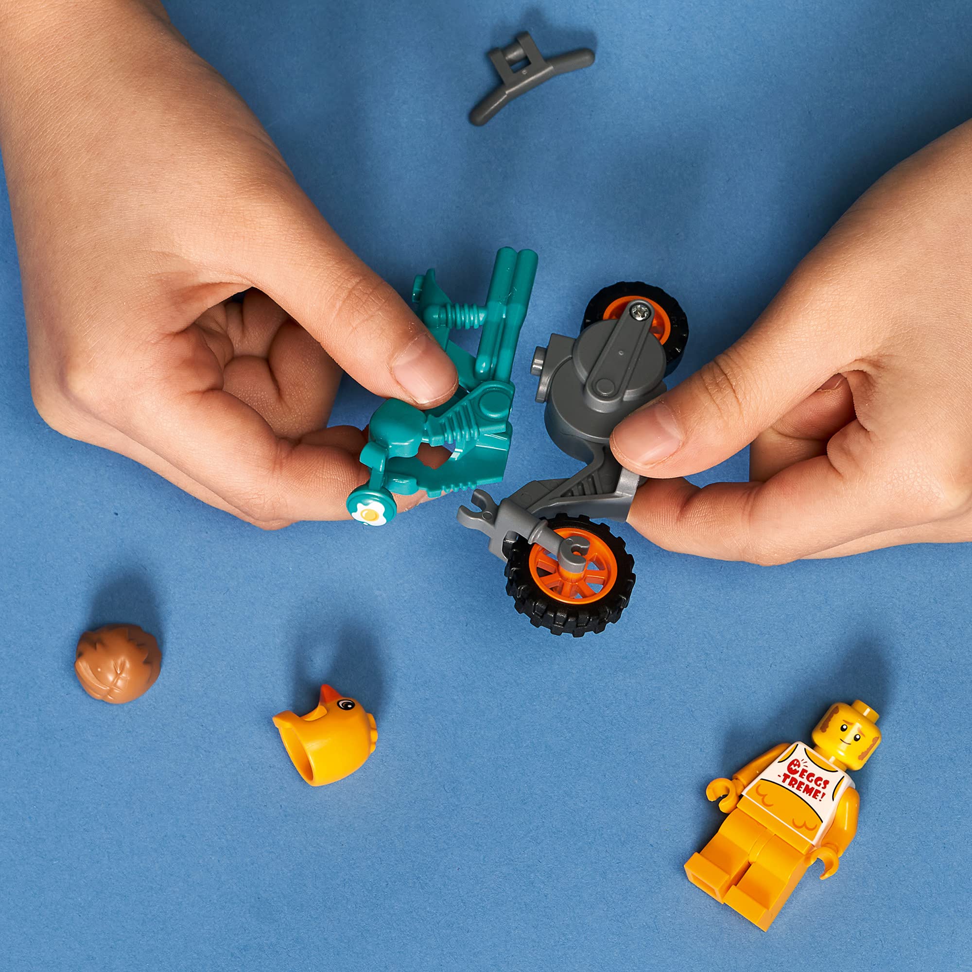 LEGO City Chicken Stunt Bike 60310 Building Kit - 10-Piece Construction Toy for Kids Ages 5+ | Creative Play, Birthday Gift & STEM Learning Activity for Boys and Girls | Fun Motorcycle Adventure Playset