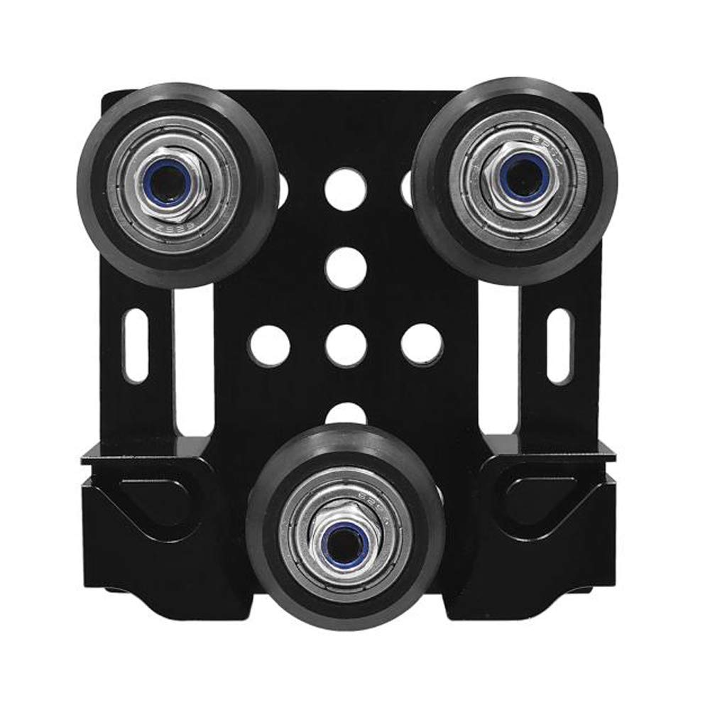 2020 Aluminum Profile V-Wheel with Plate & 6mm Belt-Buckle - CNC & 3D Printer Parts | Durable Big V-Wheels for Smooth Linear Motion | Perfect for DIY CNC Machines, 3D Printers & Robotics Projects