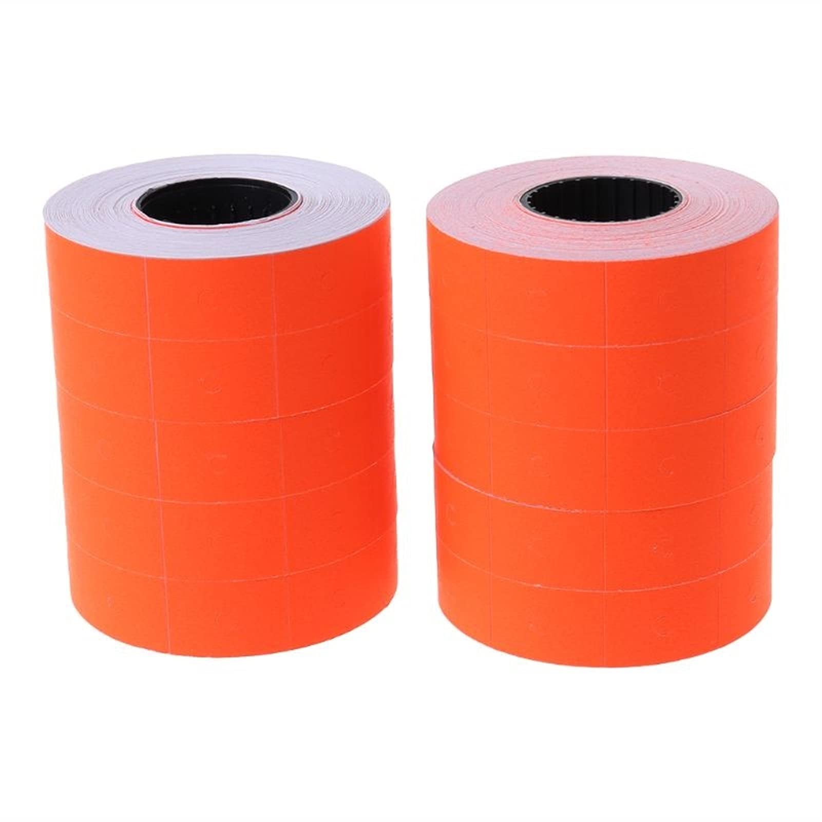 5000pcs Colorful Double Row Label Stickers - 10 Rolls Durable Tear-Resistant Price Tags for MX-6600 Label Gun | Perfect for Retail Pricing, Inventory Organization & Warehouse Labeling (Red)