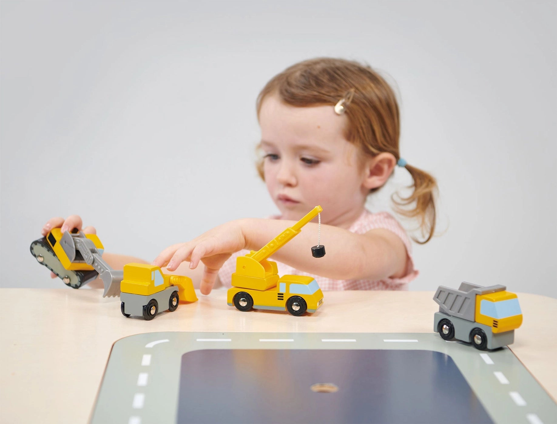 Best Wooden Toy Vehicles for Kids - Construction Trucks & Cars Building Set - STEM Learning Toys for Toddlers - Perfect for Pretend Play, Birthday Gifts & Classroom Activities