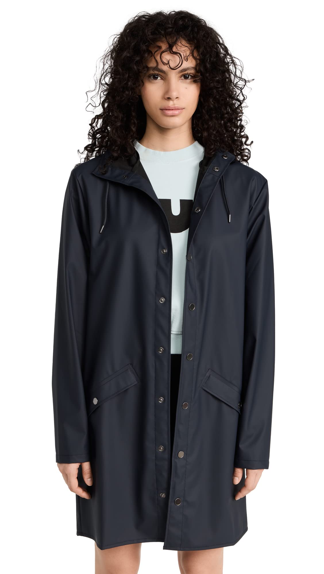 RAINS Waterproof Long Jacket for Men & Women - Windproof Lightweight Raincoat with 2 Year Warranty | Perfect for Outdoor Activities, Commuting & Travel