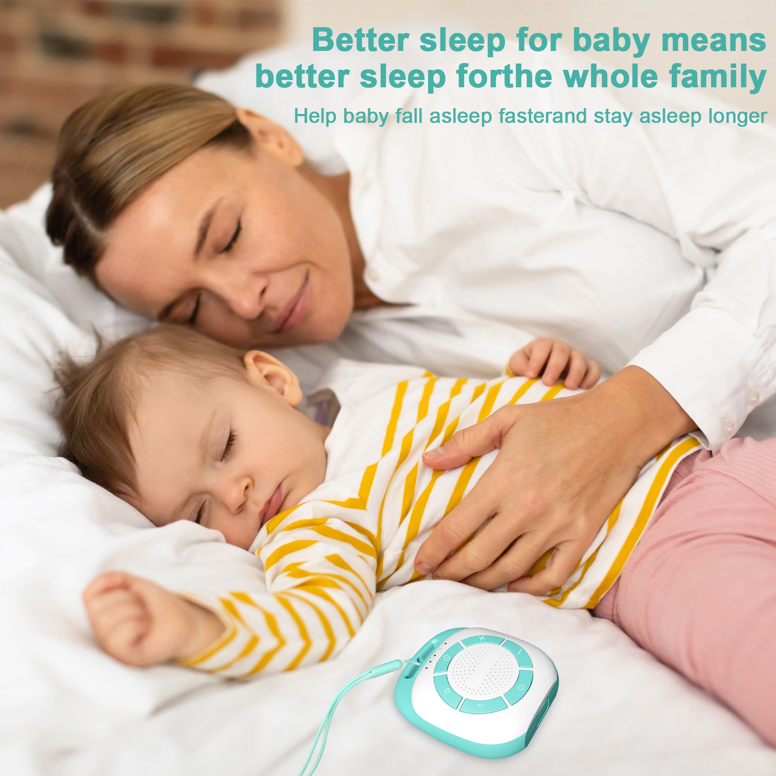 Wetene Mini White Noise Machine for Adults & Babies - Portable Sleep Sound Therapy for Travel, Office & Home Use - Perfect for Deep Sleep & Relaxation Worldwide