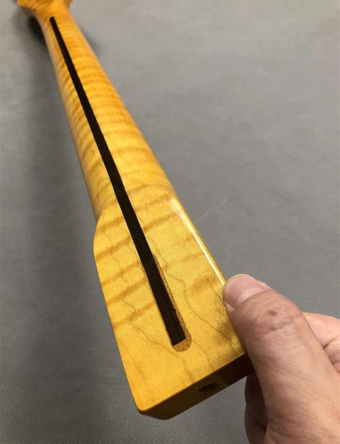 Premium Flame Maple Guitar Neck - 21 Frets, 25.5