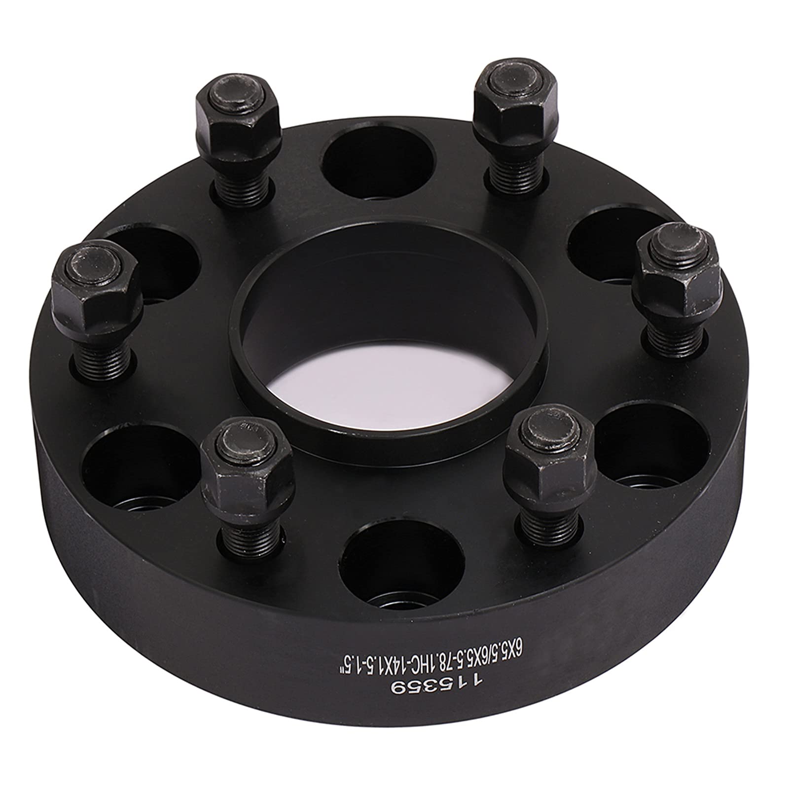 High-Quality ECCPP 2-Pack 6 Lug Hub Centric Wheel Spacers 1.5 Inch (6x5.5 to 6x5.5 | 6x139.7mm) - Compatible with Chevy Silverado 1500, Suburban, Avalanche, Express 1500 & Tahoe - 14x1.5 Studs - Perfect for Off-Roading & Truck Upgrades