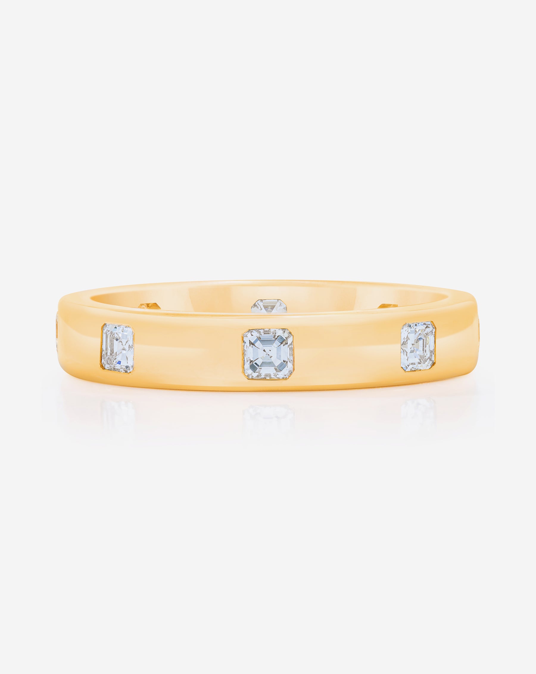 Asscher Cut Luxe Diamond Eternity Band Ring for Women - Perfect for Weddings, Anniversaries & Special Occasions