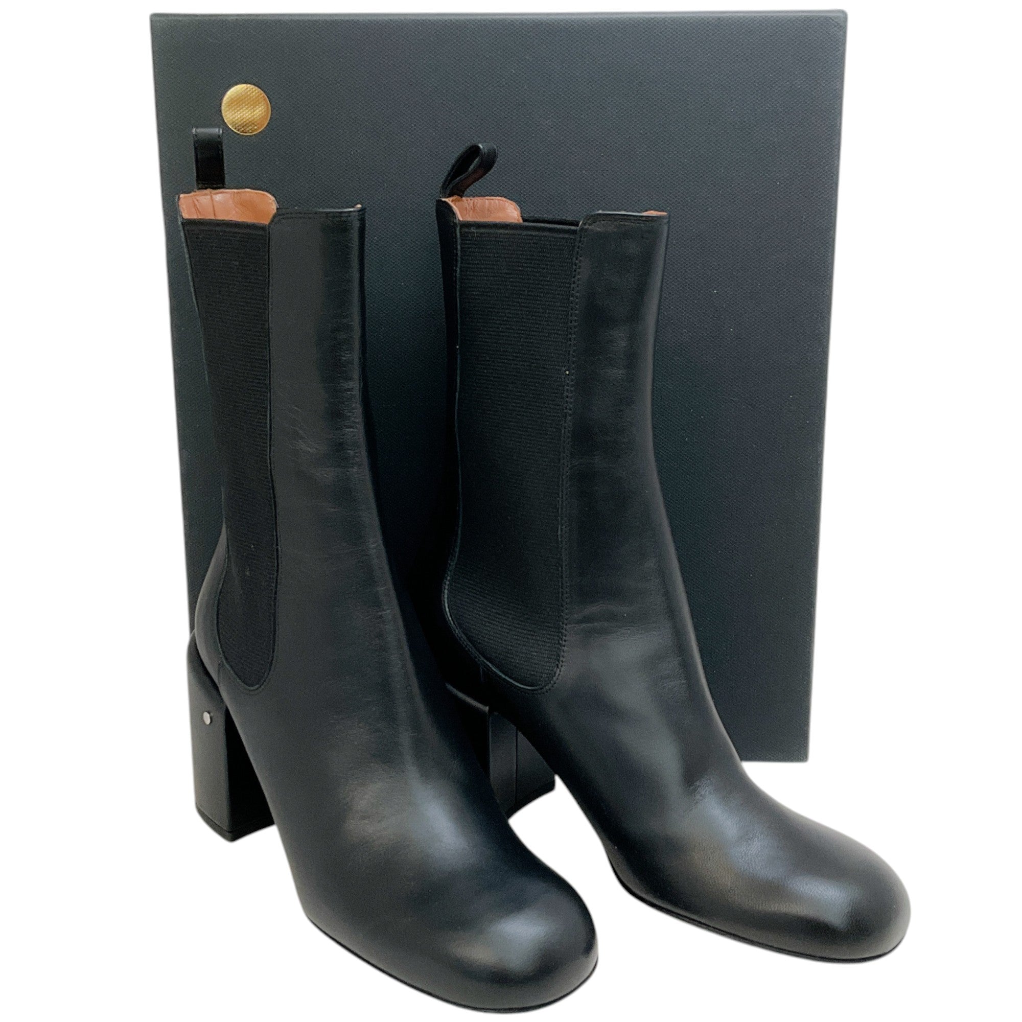 Laurence Dacade Elen Black Leather Ankle Boots for Women - Stylish & Comfortable Winter Boots for Casual Outfits & Office Wear