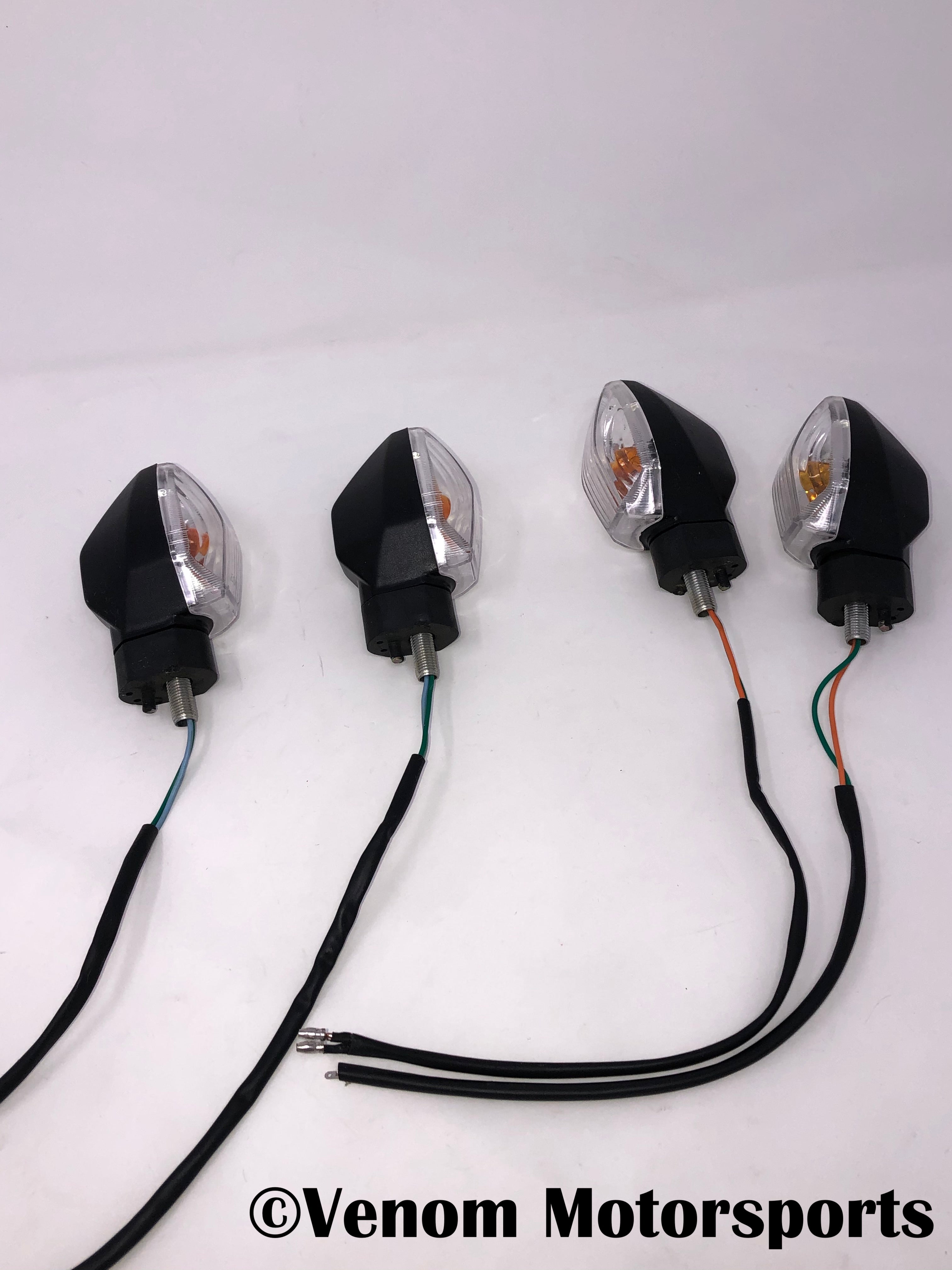 X20 Gen II 125cc Motorcycle Turn Signal Lights - Pair (Left & Right) for Improved Visibility & Safety - Perfect for Night Riding & Urban Commuting