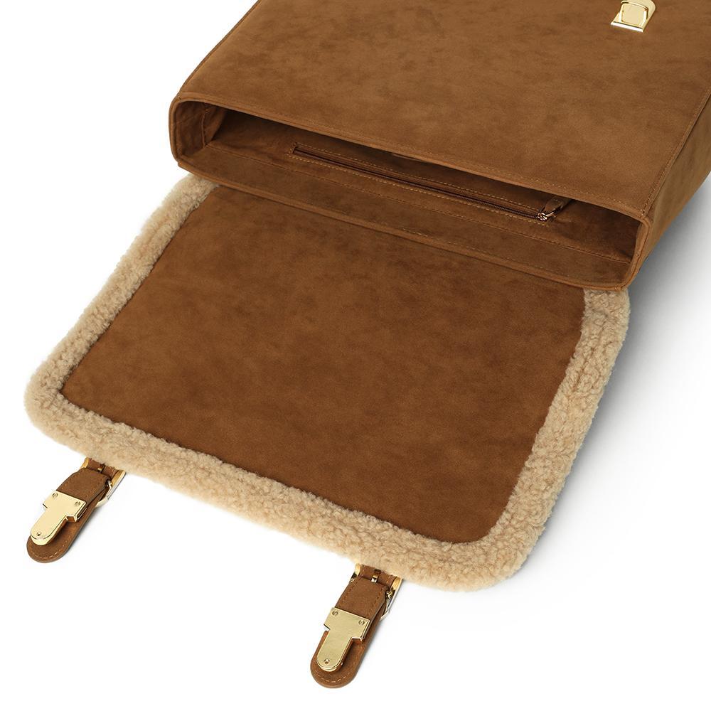 Premium Genuine Leather Crossbody Bag for Women - Sansa Camel - Fashionable & Durable Handbag for Daily Use, Work, and Travel