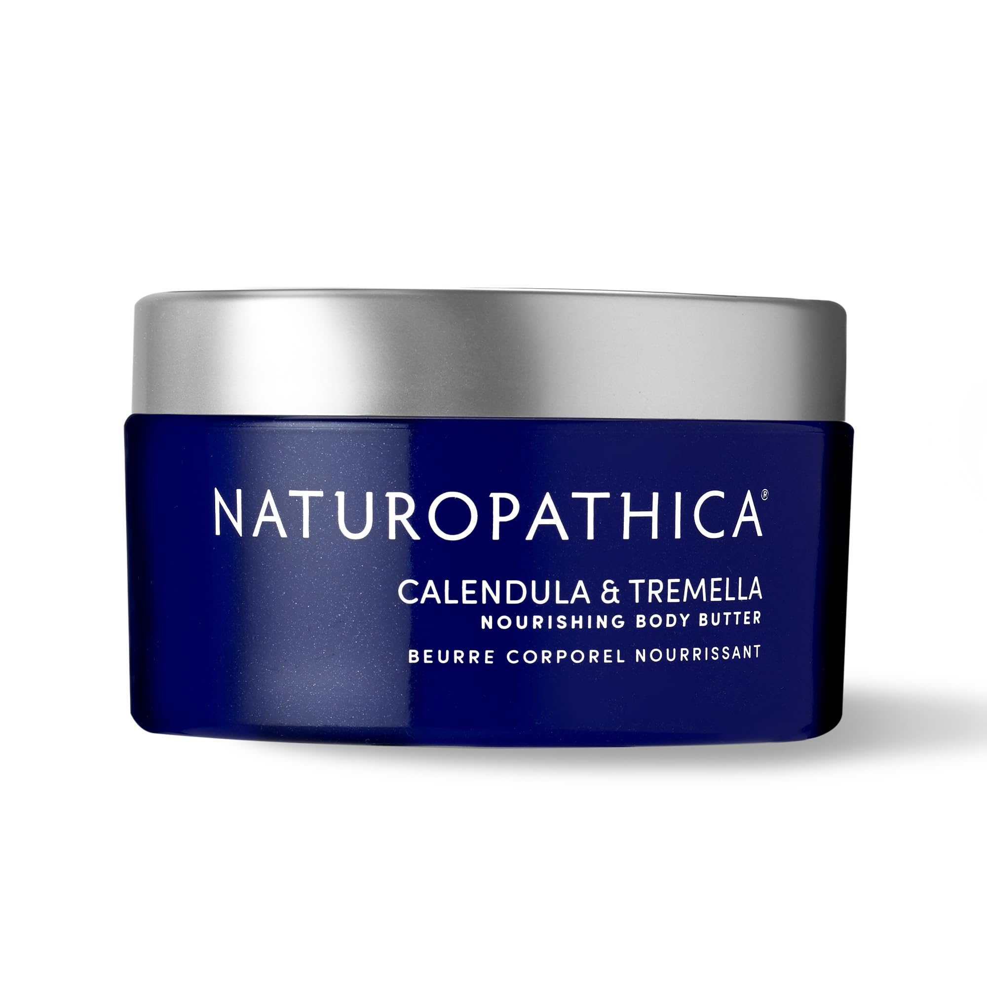 Naturopathica Calendula & Tremella Nourishing Body Butter with Vitamin E - Hydrating Daily Moisturizer for Dry Skin - Men & Women Body Cream - 6 fl oz - Perfect for Post-Shower Hydration & Winter Skin Care