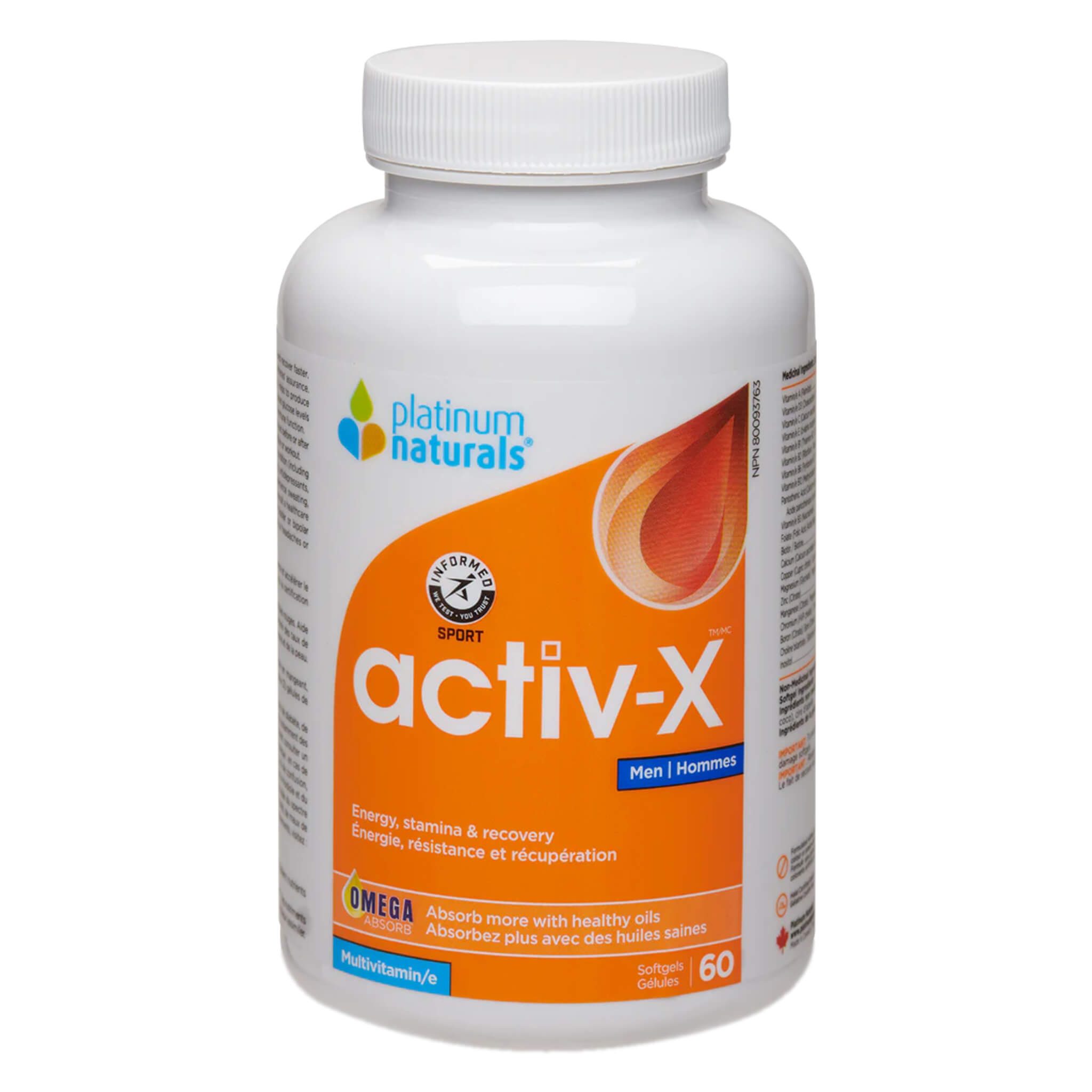 Activ X™ Men's Multivitamin Supplement - Essential Daily Nutrients for Energy, Immunity & Performance | Supports Active Lifestyle, Fitness & Overall Health