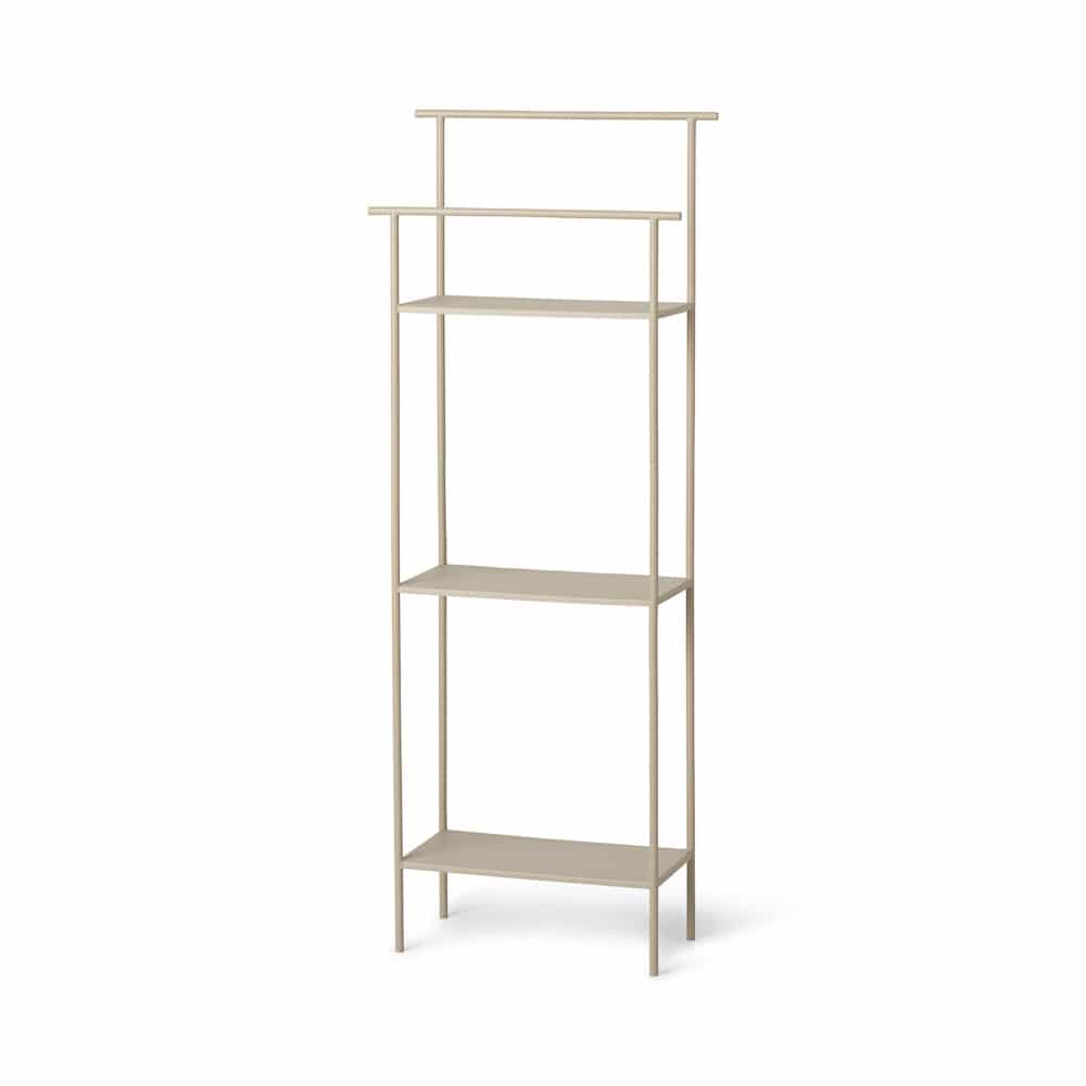 FERM LIVING Dora Wall Shelf Unit - Modern Scandinavian Floating Shelves for Living Room, Bedroom & Office - Cashmere Finish Storage Organizer for Books, Plants & Home Decor