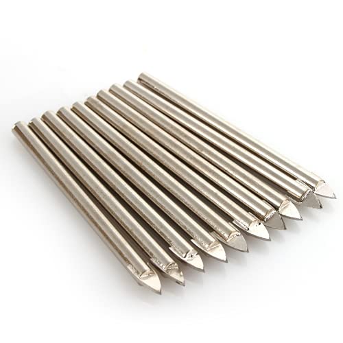 Mirror Drill Bit Set - Spear Head Tungsten Carbide Tile Drill Bits for Glass, China & Ceramic - Perfect for DIY Home Renovation & Bathroom Tile Installation