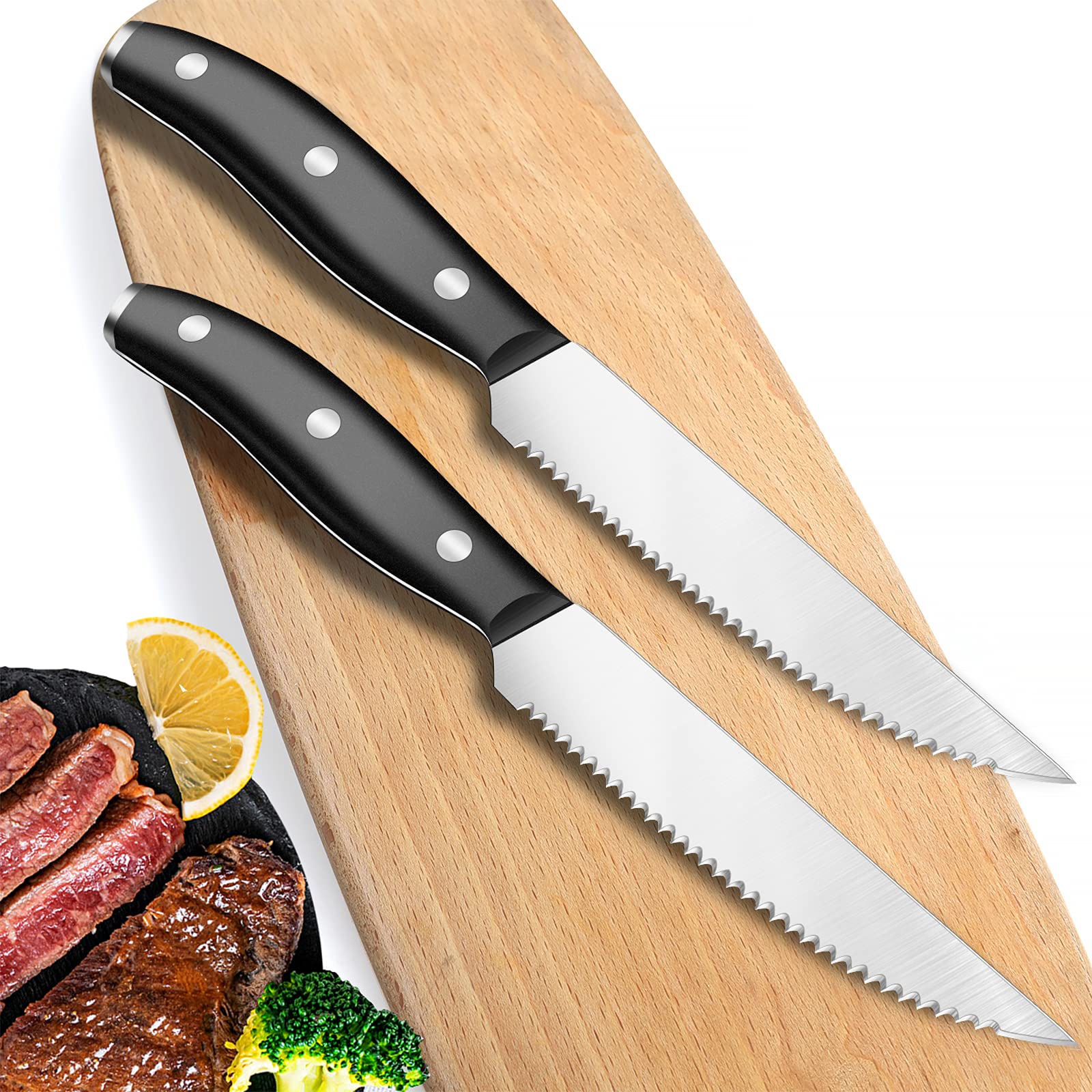 Premium 2-Piece Steak Knives Set - 4.6