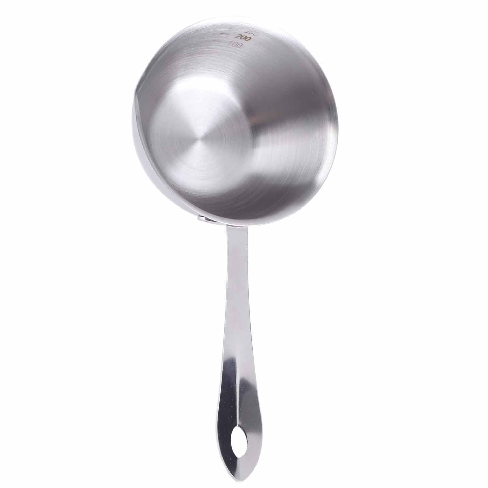 Premium Stainless Steel Butter Warmer & Milk Warmer Pot with Pour Spouts - Mini Chocolate Melting Pot for Coffee, Tea, Soup - Perfect for Home Kitchen, Cafe, and Dessert Making