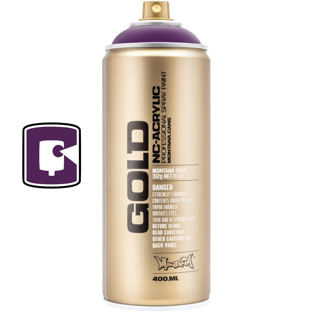 Lakers 400ML Montana Gold Spray Paint - Premium Acrylic Paint for Graffiti, Art & DIY Projects - Perfect for Walls, Canvas & Outdoor Use