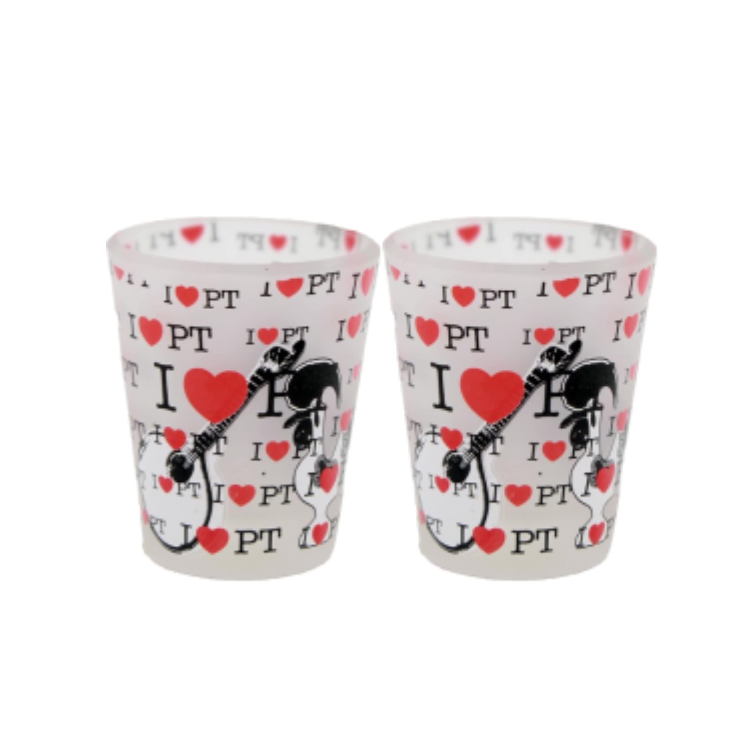 Portugal Glass Shot Glasses Set of 2 - Authentic Portuguese Souvenir & Barware - Perfect for Cocktails, Whiskey Tasting & Home Decor
