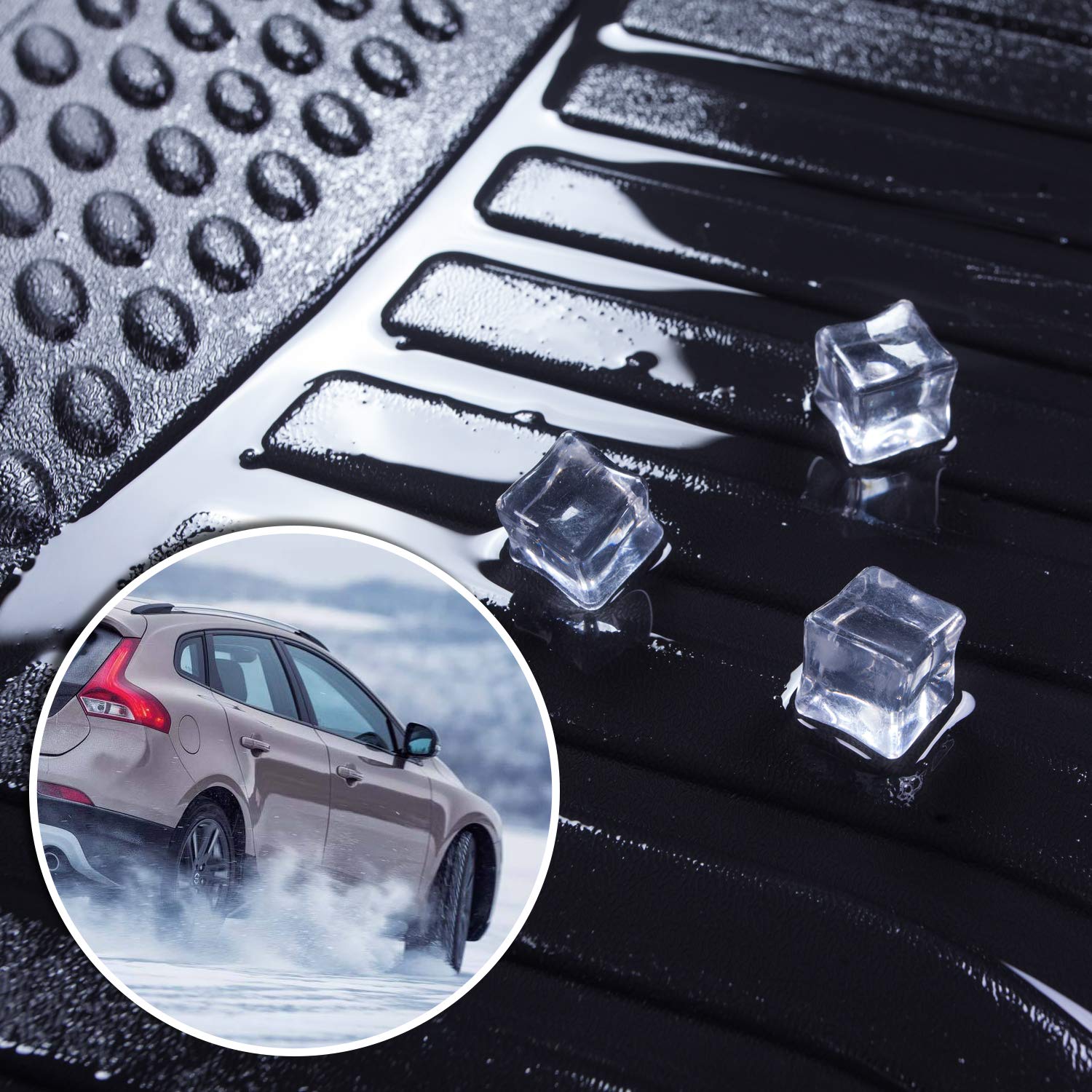 Heavy Duty All Weather Car Mats for Nissan Rogue Sport 2017-2022 - Custom Fit Floor Liners - Durable, Odorless & Non-Slip Protection - Perfect for Daily Commute, Road Trips & Harsh Weather Conditions