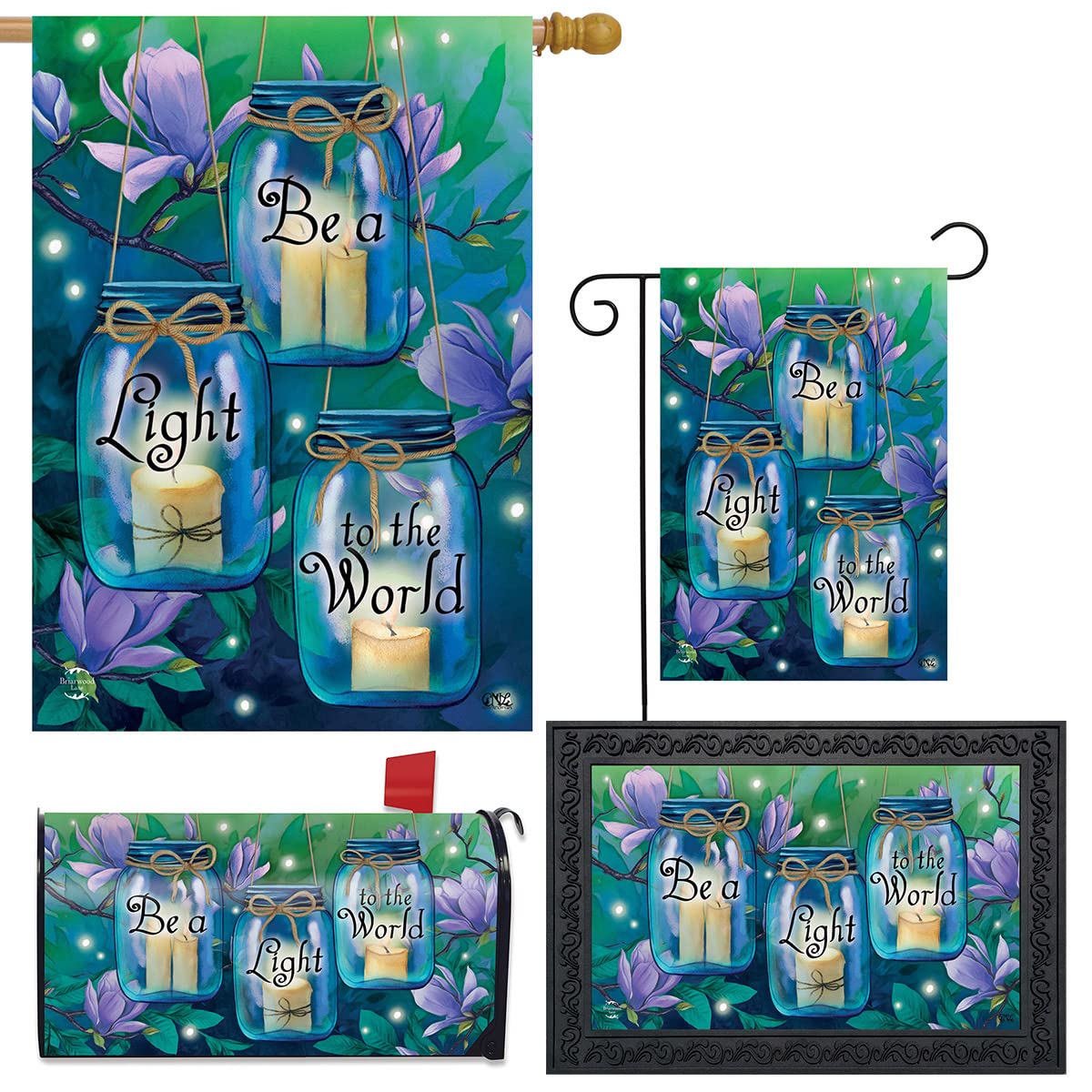 Briarwood Lane Spring Home Decor Bundle - Garden Flags, House Flags, Mailbox Covers & Doormats for Seasonal Outdoor Decor | Perfect for Easter, Mother's Day & Spring Celebrations