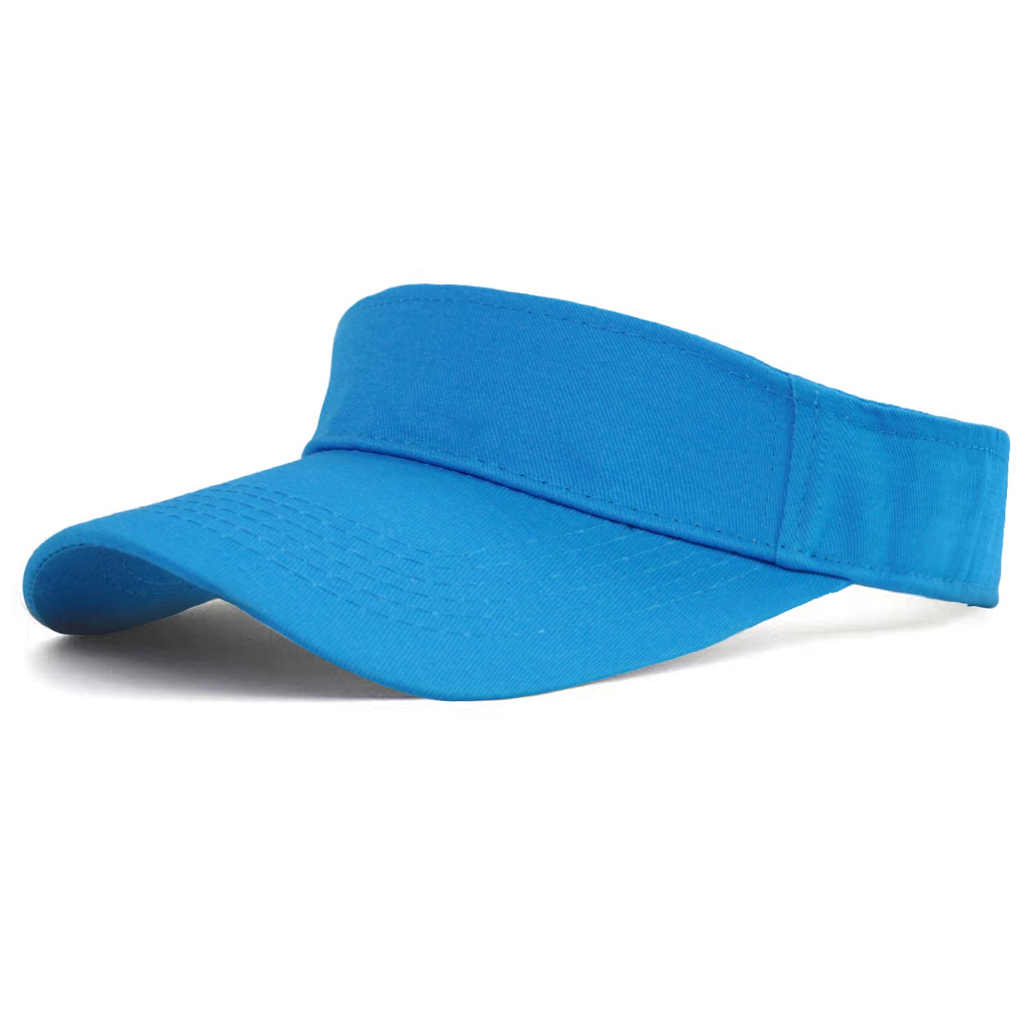 HH HOFNEN Adjustable Cotton Twill Sports Sun Visor Hat for Men & Women - UV Protection for Running, Golf, Tennis & Outdoor Activities