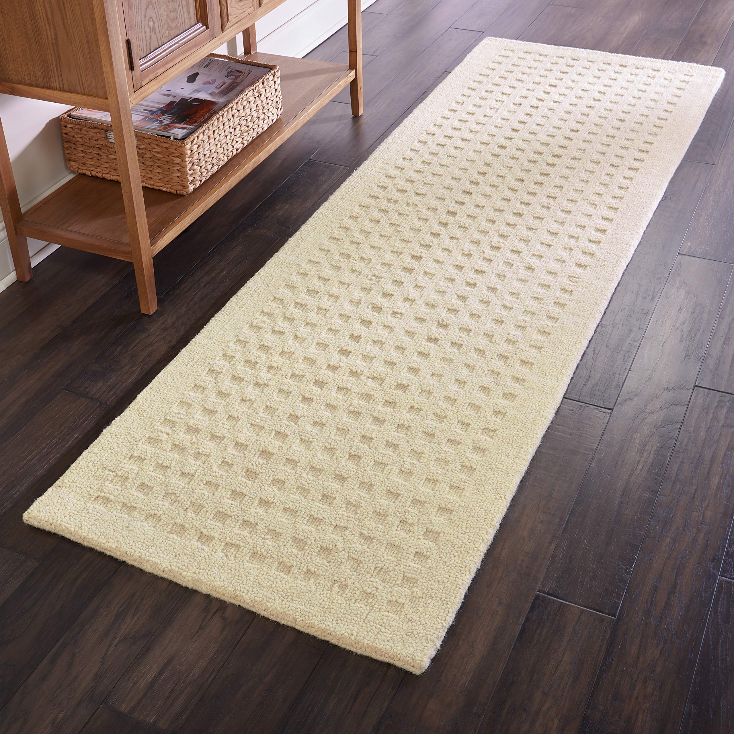 Nourison Perris Solid Ivory 2'3