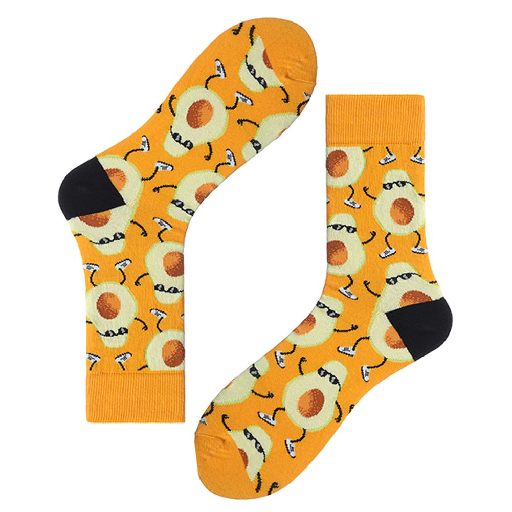 Funny Men's Novelty Cotton Casual Crew Socks - Crazy Cool Patterns, Multi-Pack for Comfort & Style - Perfect for Gifts, Cosplay, and Everyday Wear