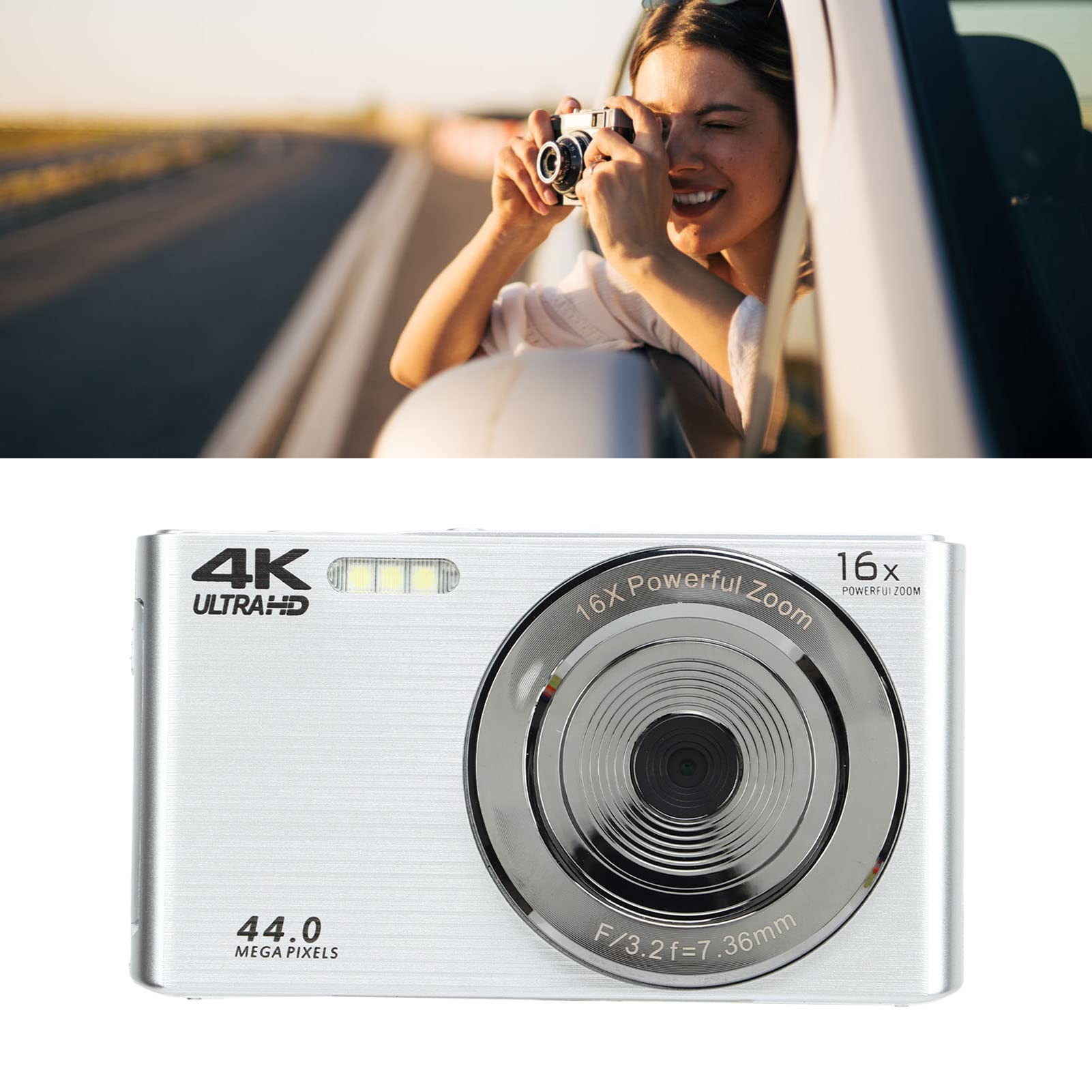 4K 44MP Digital Video Camera with 2.8