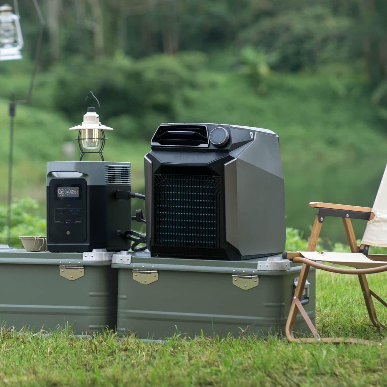 EcoFlow Wave Portable Air Conditioner - 1500 BTU, Battery-Powered AC Unit for Camping, RV & Outdoor Adventures - Quiet Cooling for Tents, Cabins & Small Spaces