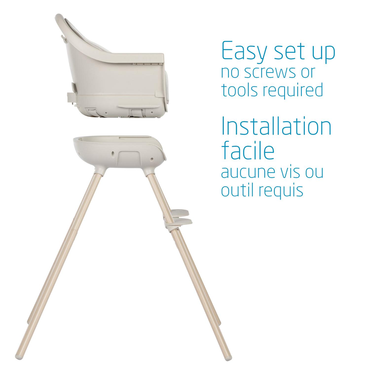 Maxi Cosi Moa High Chair - Adjustable Baby Feeding Chair with 3 Recline Positions & Removable Tray - Perfect for Dining, Weaning & Playtime at Home