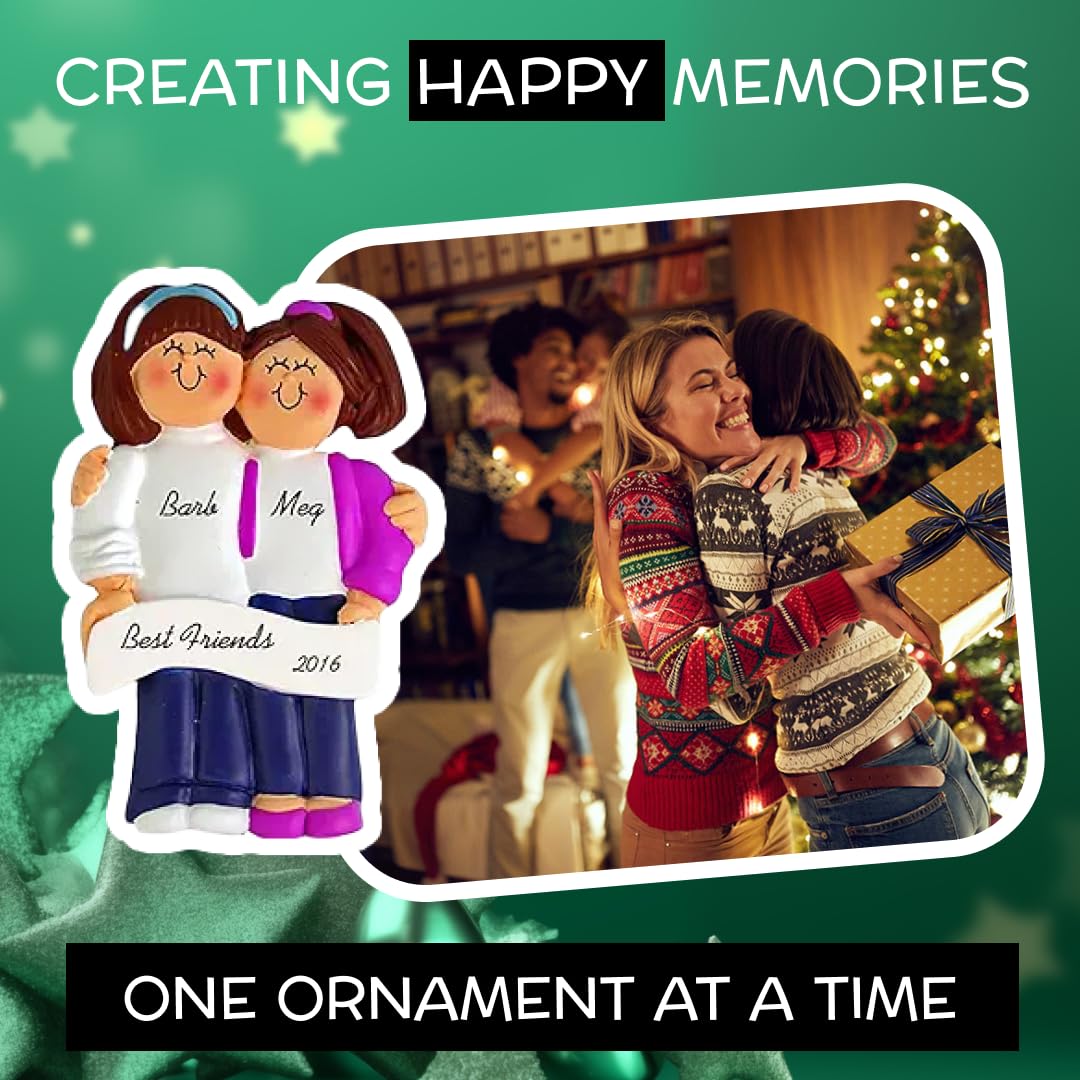 Personalized Fireplace Christmas Ornament for Families of 2-6 with Pitbull Dog - Custom Family Portrait with 3 Stockings - Perfect for Holiday Decor, Gift Giving & Pet Lovers