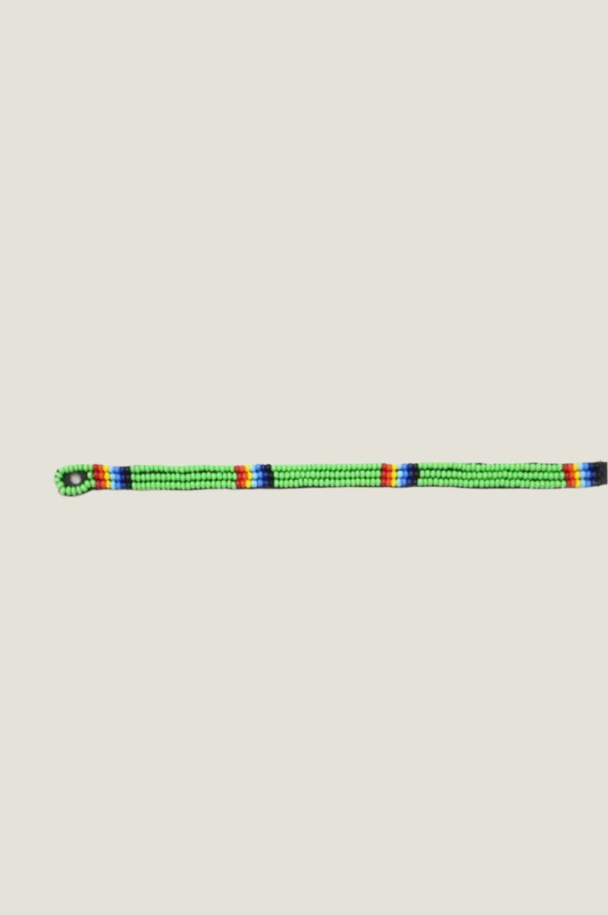 Authentic Maasai Beaded Bracelet - Handmade Green Tribal Jewelry for Women | Perfect for Boho Fashion, Festivals & Cultural Events