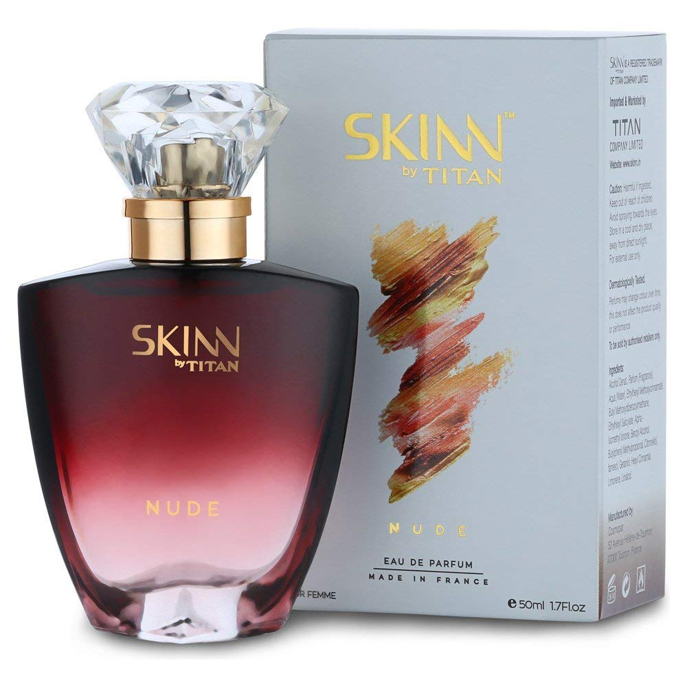 Skinn by Titan Nude Long Lasting Eau De Parfum for Women - 50ml Floral Fresh Fragrance | Premium Perfume for Daily Wear & Special Occasions | Perfect Gift for Her | Office, Date Night & Everyday Elegance