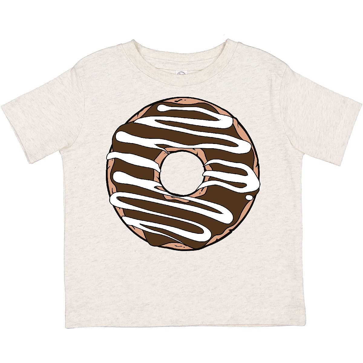 Inktastic Chocolate Donut Toddler T-Shirt - Cute Doughnut with Icing & Frosting Design for Kids - Perfect for Birthday Parties, Playdates & Sweet Treat Lovers