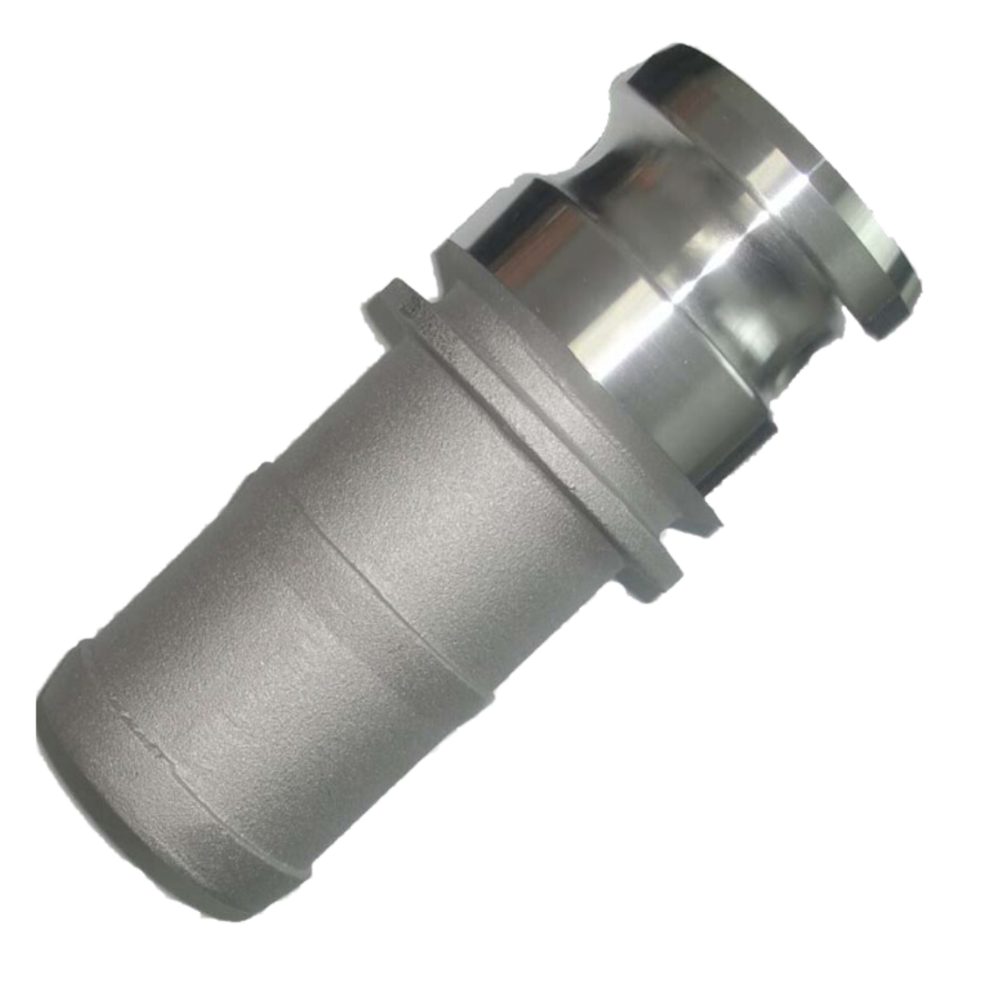 High-Quality Camlock Fittings - Type E Adapter to Hosetail 25mm to 76mm for Industrial Fluid Transfer | Perfect for Water, Oil, and Chemical Applications