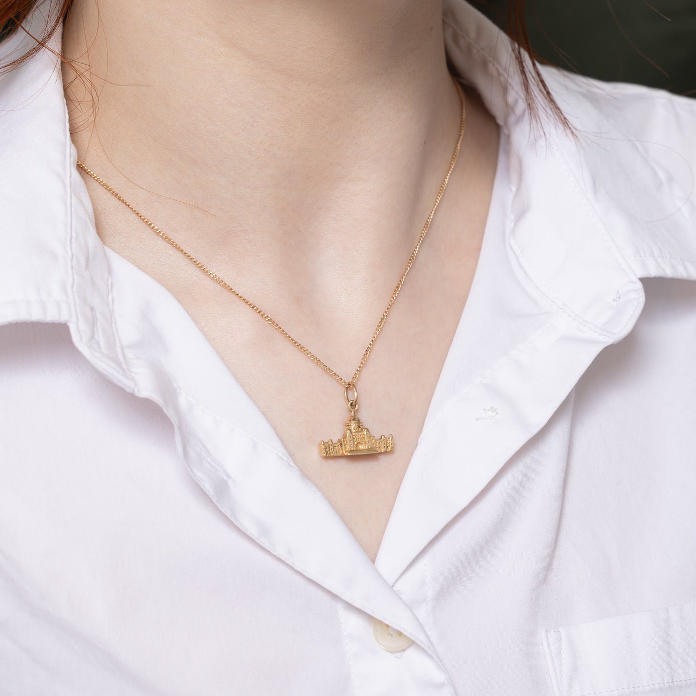 14K Yellow Gold BC Parliament Charm Pendant - Elegant Jewelry for Women, Gift for Her - Perfect for Parties, Weddings & Special Occasions