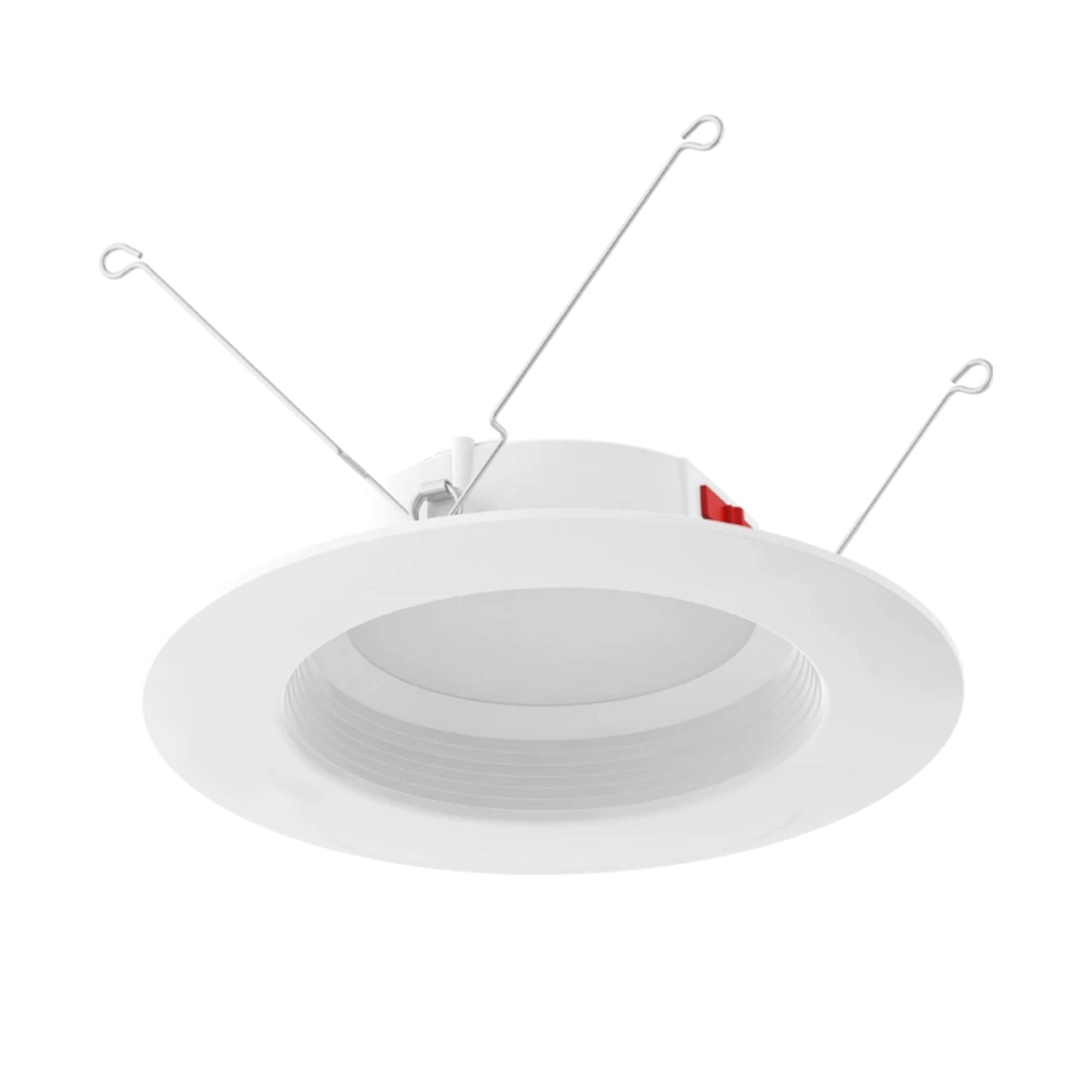 6 Inch R34 Retrofit LED Can Light - 900 Lumens, CCT Adjustable (2700K-5000K), Round Baffle Trim - Energy Efficient Recessed Lighting for Living Room, Kitchen, Bedroom & Commercial Spaces