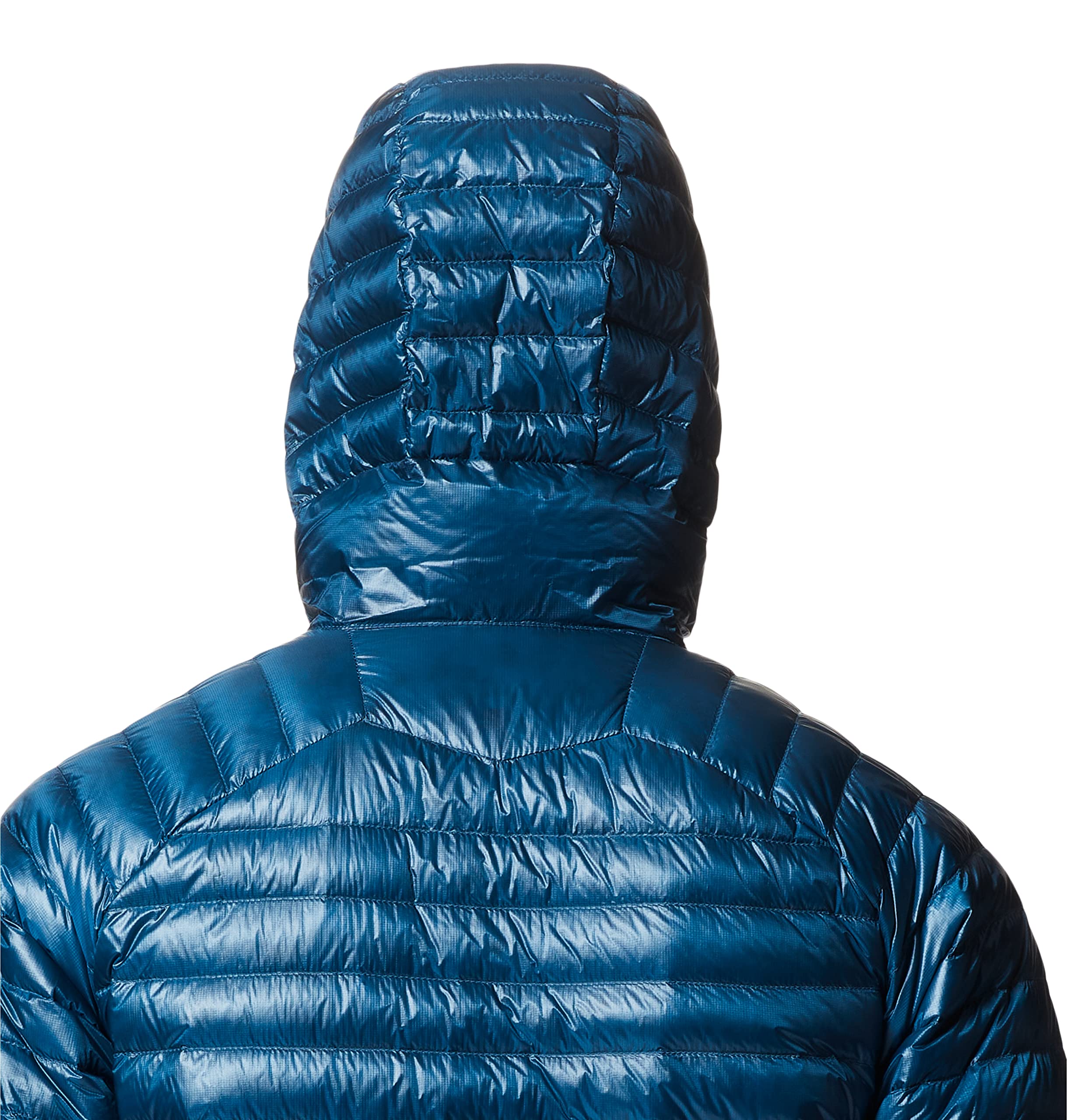Mountain Hardwear Men's Ghost Whisperer/2 Hoody - Ultralight Down Jacket for Hiking & Camping - Dark Caspian - X-Large - Perfect for Outdoor Adventures & Cold Weather