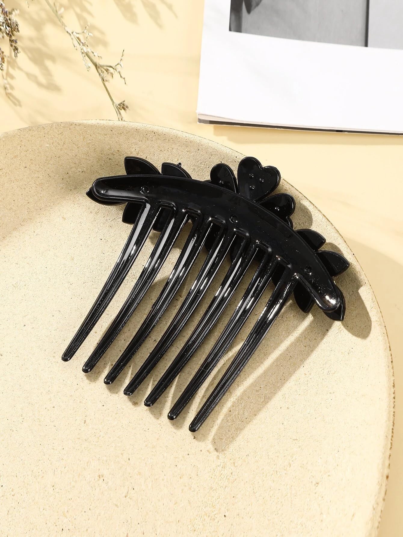 VSAKSH Rhinestone Flower Hair Clips for Women - Decorative Side Combs Hairpins, Wedding Party & Daily Hair Accessories - Perfect for Bridal, Prom, Date Night & Special Occasions