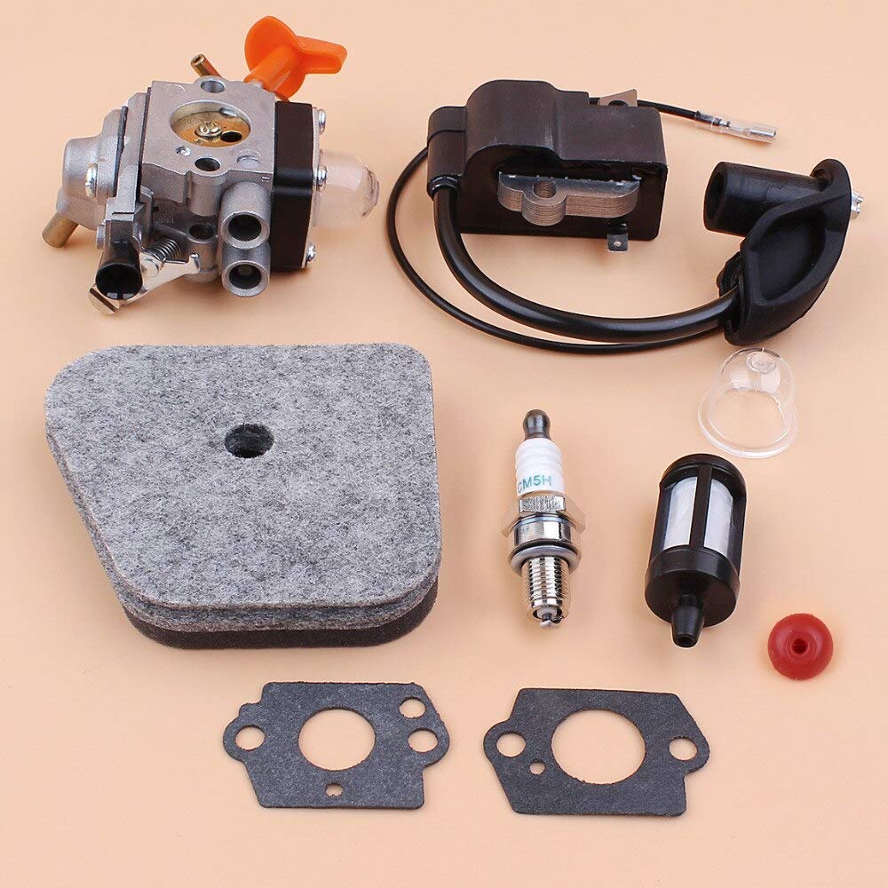 STIHL FS87 FS90 FS100 HL100 HL95 KM90 HT100 KM100 KM130 String Trimmer Carburetor Ignition Coil Air Filter Replacement Kit - Compatible with STIHL Trimmers & Brush Cutters - Perfect for DIY Repairs & Maintenance