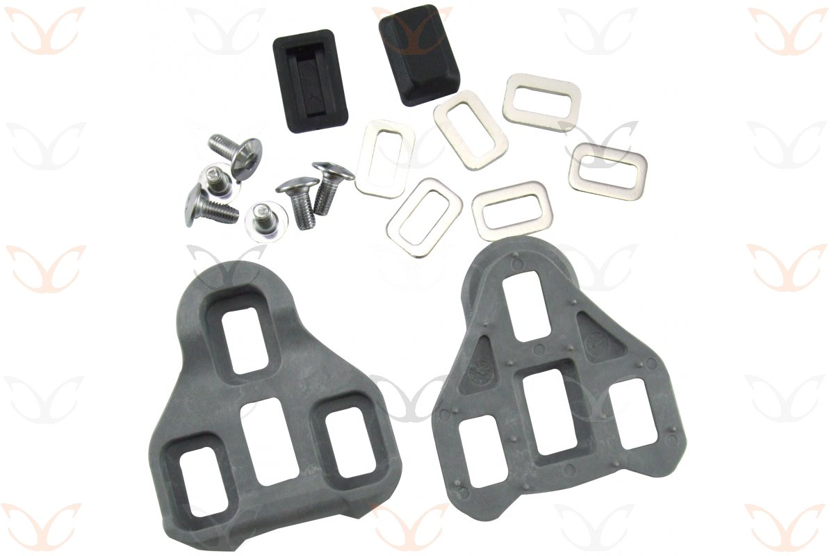 Look KEO Compatible Bike Cleats - 74g Lightweight Cycling Pedal Cleats with Screws & Washers (Pair) - Perfect for Road Biking & Indoor Cycling Training