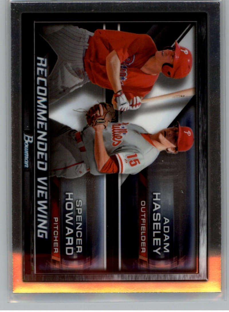 2017 Bowman Draft Adam Haseley & Spencer Howard Rookie Card #RV-PHI - Philadelphia Phillies MLB Baseball Trading Cards for Collectors & Sports Memorabilia Fans