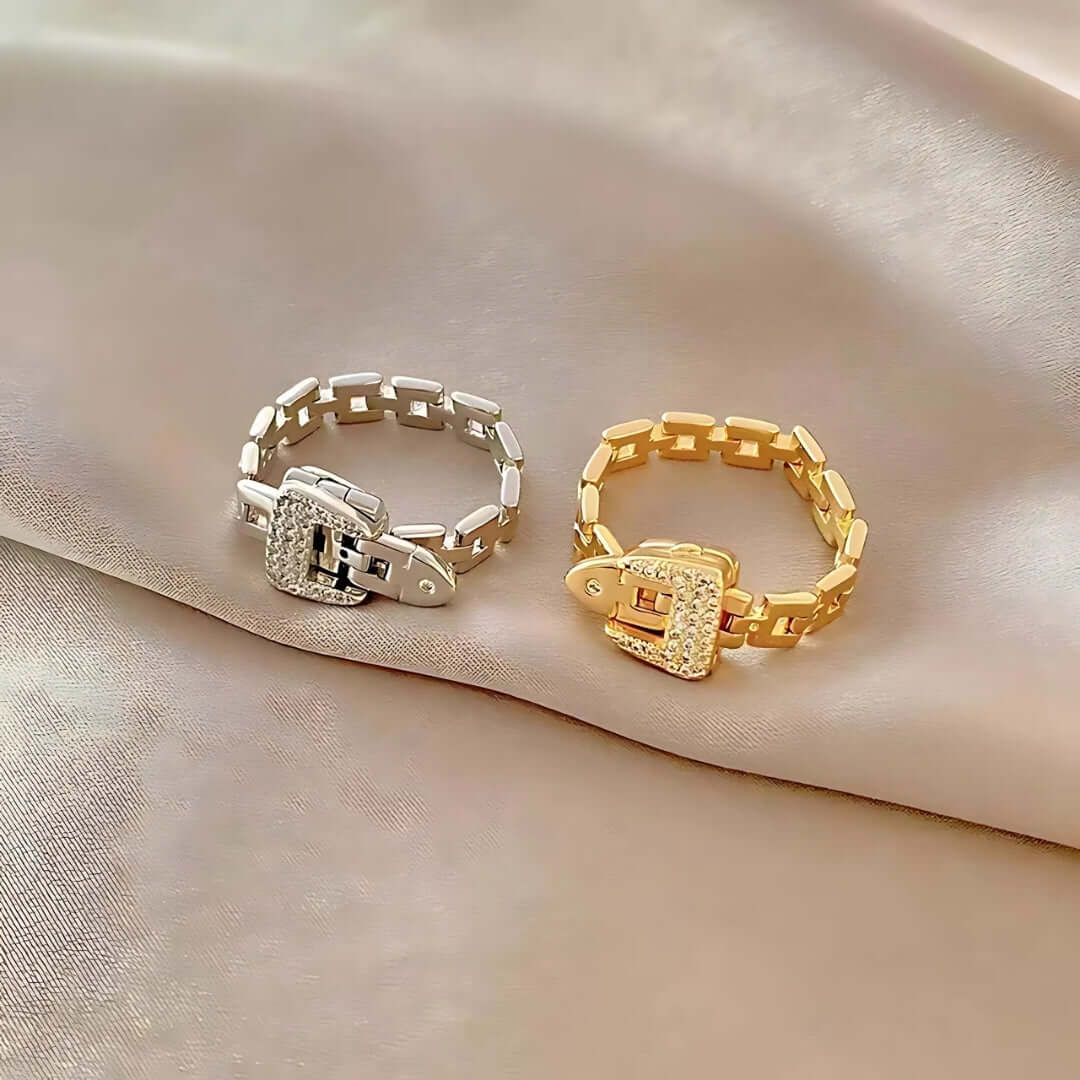 Stylish Adjustable Belt Watch Chain Ring YF4101 - Trendy Accessory for Watches, Belts & Fashion Jewelry | Perfect for Everyday Wear, Gifts & Special Occasions