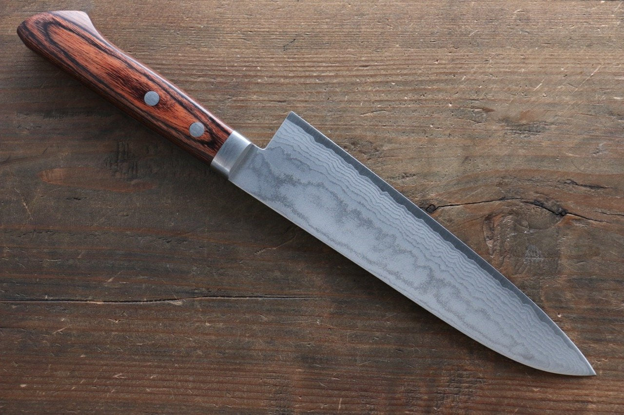 Premium Kunihira VG1 Damascus Gyuto Japanese Chef Knife 180mm - High Carbon Stainless Steel Kitchen Knife for Professional Chefs & Home Cooking - Perfect for Slicing, Dicing & Meat Cutting