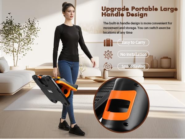 Under Desk Elliptical Machine - Quiet Seated Pedal Exerciser with Remote Control & 12 Speed Levels, Fully Assembled Leg Trainer for Home/Office Workout | Perfect for Sedentary Workers & Physical Therapy