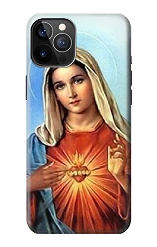 R2420 Virgin Mary Santa Maria iPhone 12/12 Pro Case - Religious Protective Phone Cover for Catholic Devotees | Perfect for Church, Prayer & Daily Use