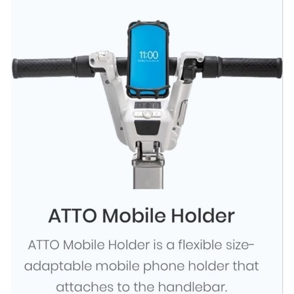 ATTO Car Phone Holder Mount - Universal Adjustable Smartphone Stand for iPhone, Samsung, Google Pixel - Perfect for Driving, Commuting & Road Trips